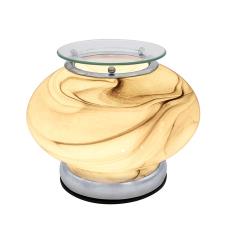 Desire Aroma Ellipse Grey Marble Electric Wax Melt Warmer
